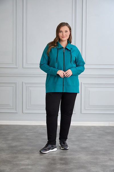 Sweatjacke Daily - Petrol