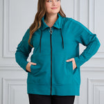 Sweatjacke Daily - Petrol – Petrol