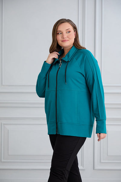 Sweatjacke Daily - Petrol