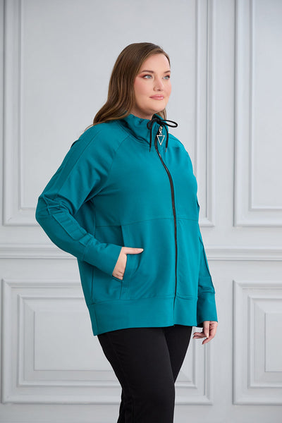 Sweatjacke Daily - Petrol