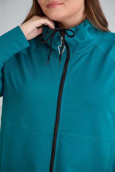 Sweatjacke Daily - Petrol