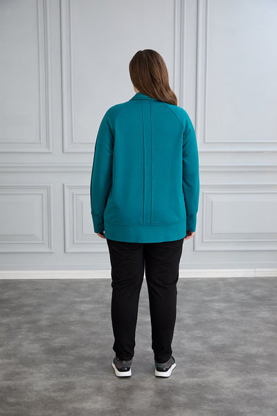 Sweatjacke Daily - Petrol