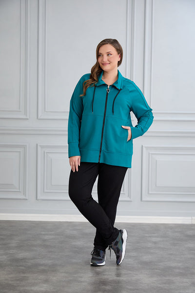 Sweatjacke Daily - Petrol