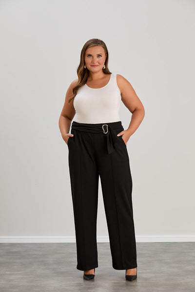 Elegante weite Hose mit hoher Taille in Übergrößen