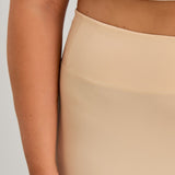 Kurze Leggings aus Mikrofaser mit Scheuerschutz - beige – Beige