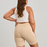 Kurze Leggings aus Mikrofaser mit Scheuerschutz - beige – Beige
