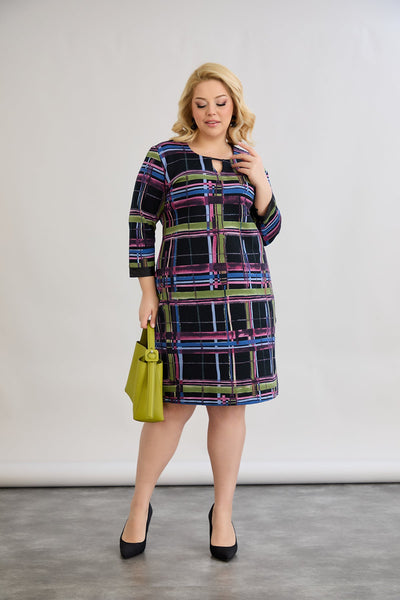 Midikleid mit Print cut out