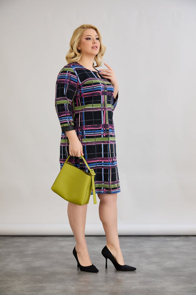 Midikleid mit Print cut out