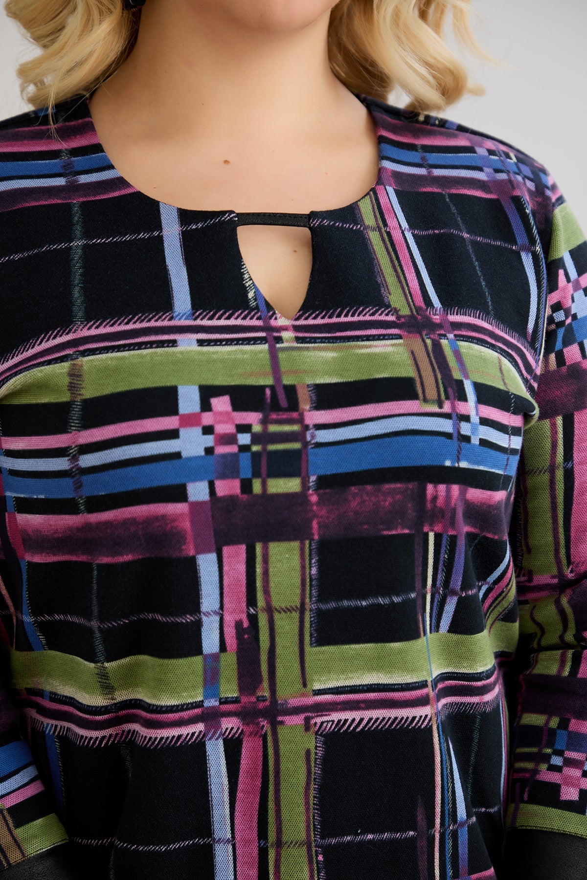Midikleid mit Print cut out