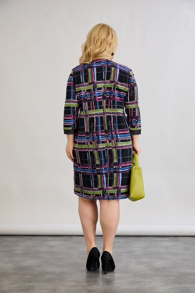 Midikleid mit Print cut out