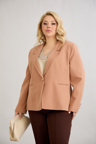 Elegante und moderne Jacke mit Futter - Orange