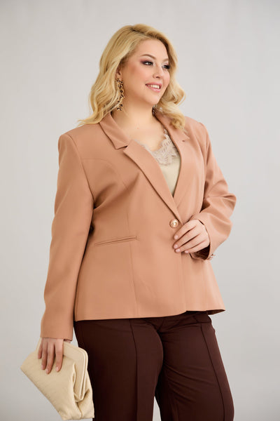Elegante und moderne Jacke mit Futter - Orange