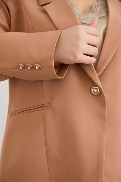 Elegante und moderne Jacke mit Futter - Orange