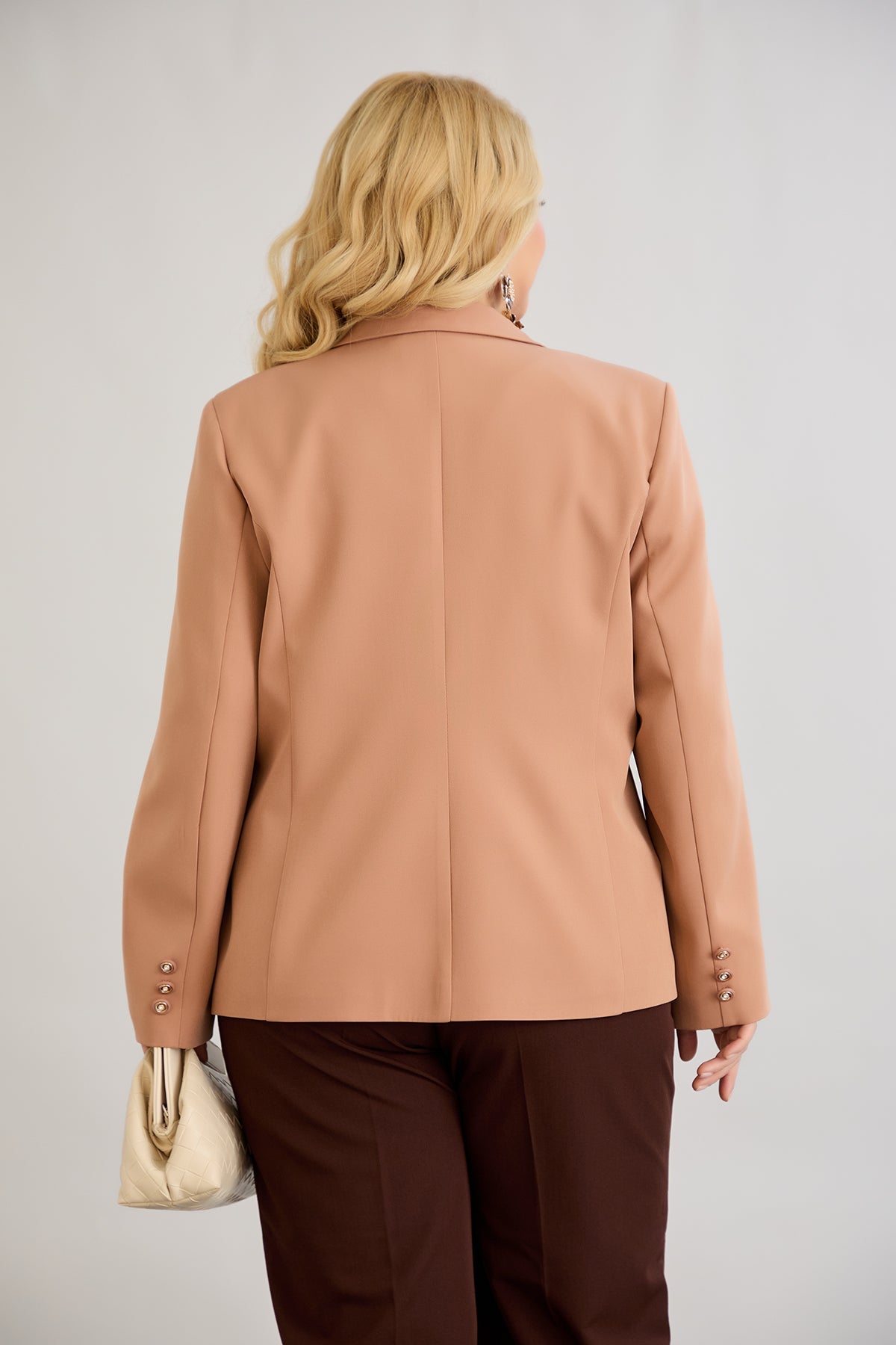 Elegante und moderne Jacke mit Futter - Orange