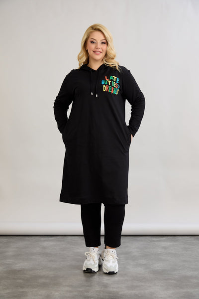 Baumwoll-Tunika-Kleid mit Print