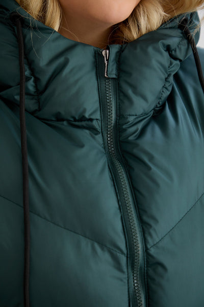 Warme Weste – Oversize - Grün