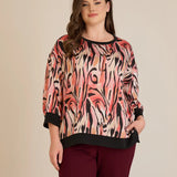 Elegante Herbstbluse - warme Töne – Warme Töne