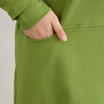 Langes Hoodie mit Cut-Out - Grün – Grün