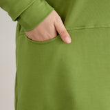 Langes Hoodie mit Cut-Out - Grün – Grün