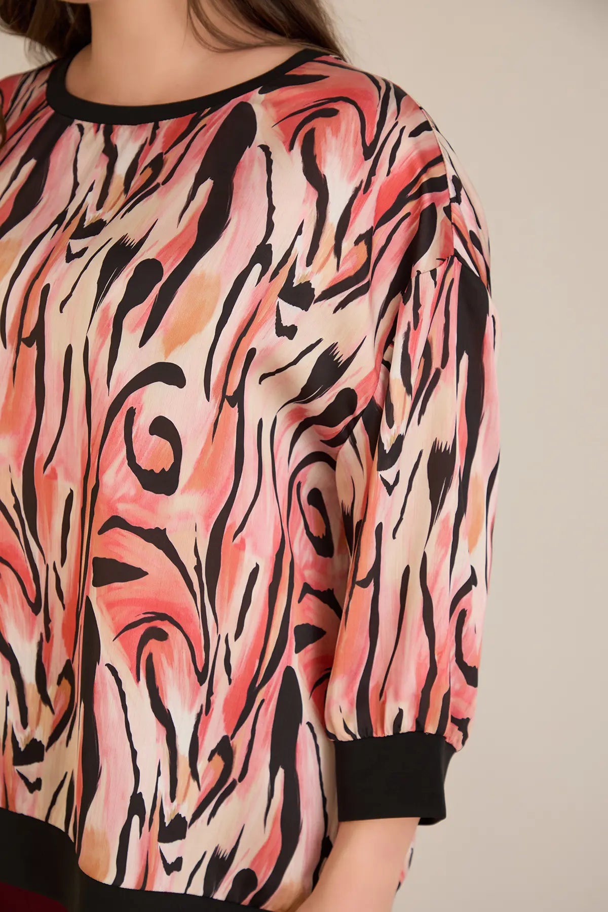 Elegante Herbstbluse - warme Töne – Warme Töne