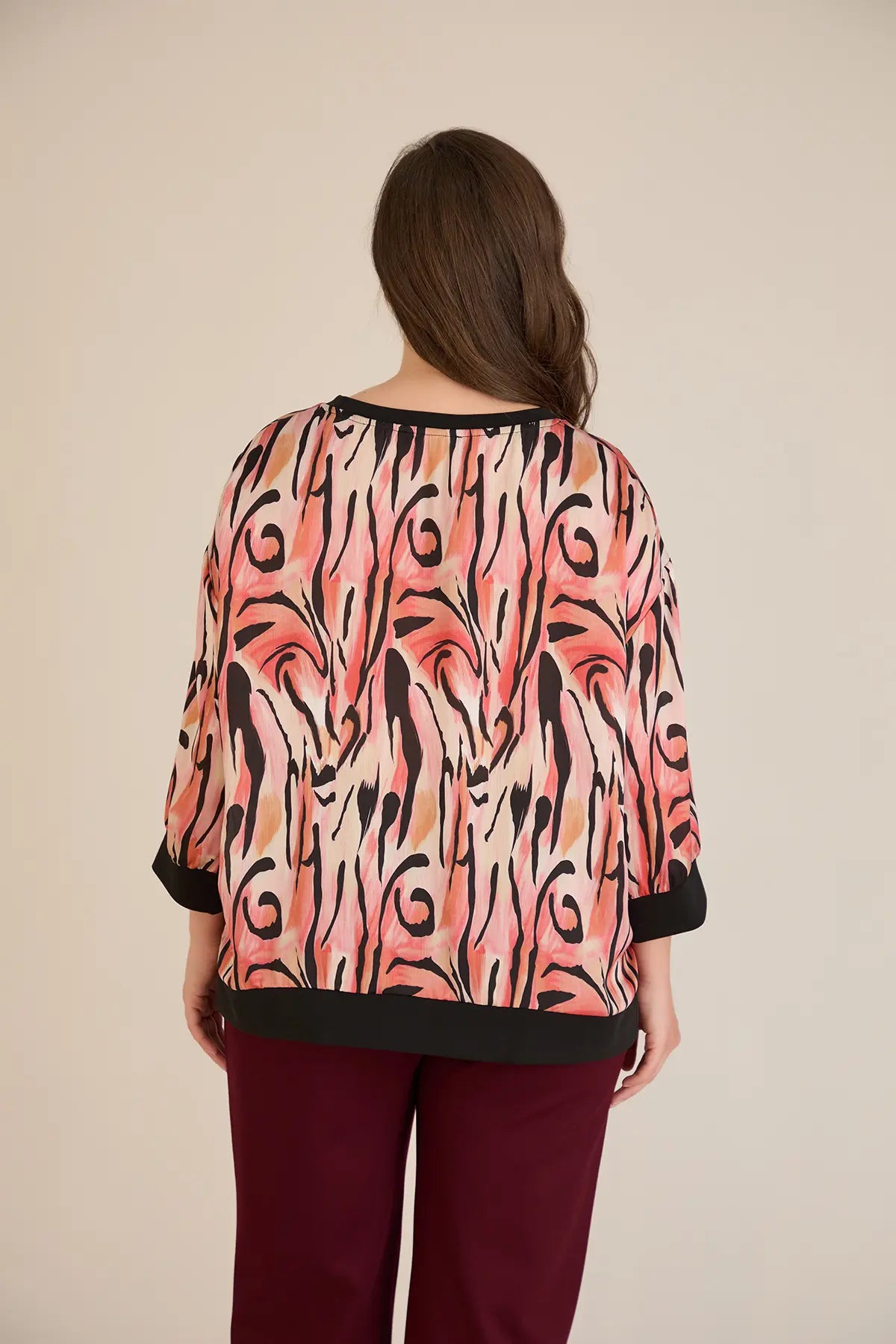 Elegante Herbstbluse - warme Töne – Warme Töne