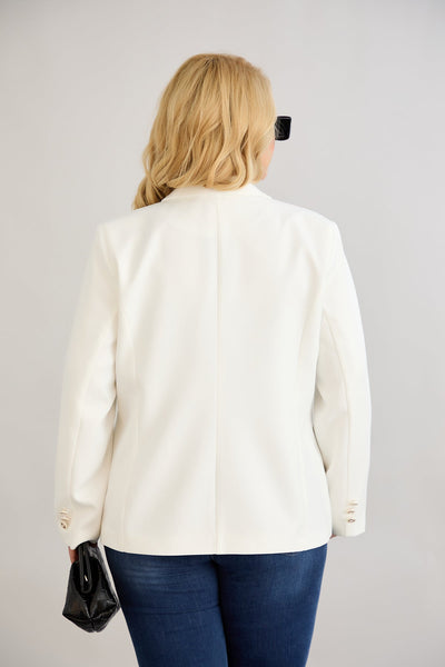 Elegante und moderne Jacke mit Futter - Weiß