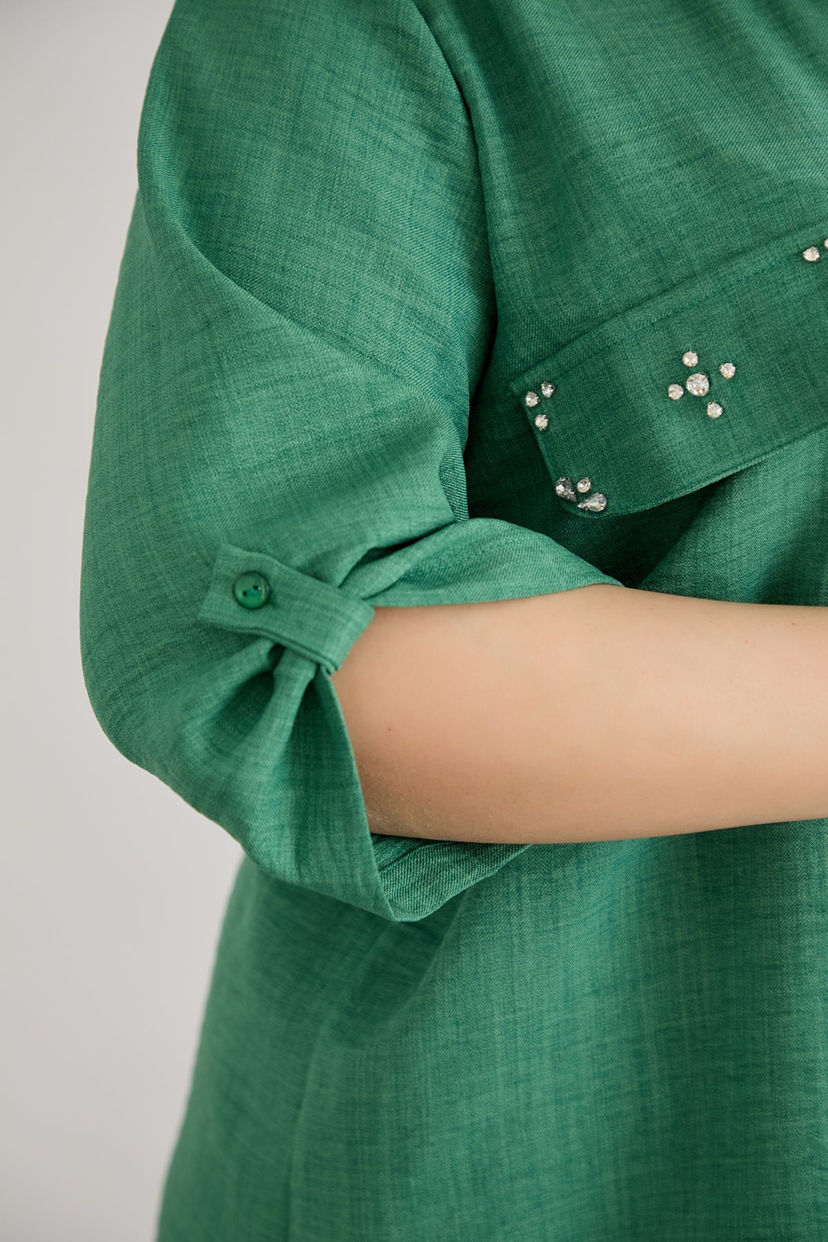 Kurzarm-Shirt mit Kieselsteinen in 5 Farben - Grün