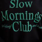 Casual-bluse mit Schriftzug „Slow Morning“ - Grün – Grün