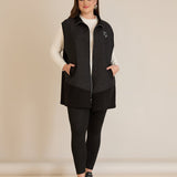 Strickweste mit Stern-Applikation – Schwarz