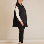 Strickweste mit Stern-Applikation – Schwarz