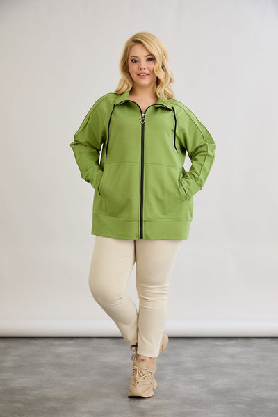 Sweatjacke Daily - Grün