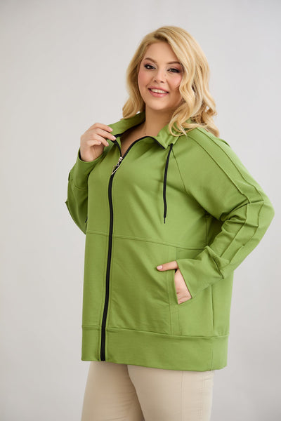 Sweatjacke Daily - Grün