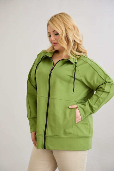 Sweatjacke Daily - Grün