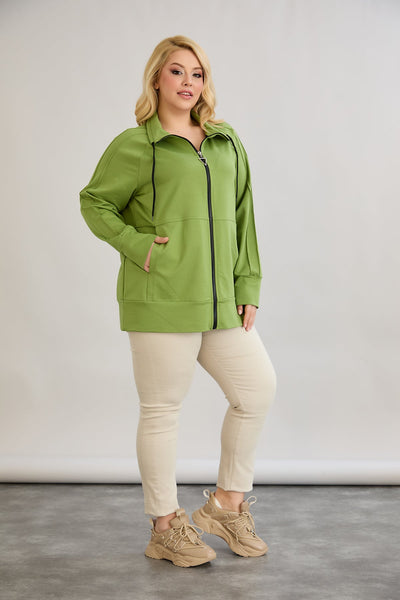 Sweatjacke Daily - Grün