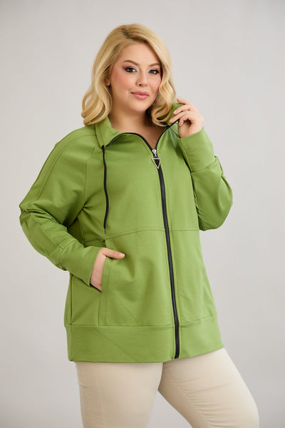 Sweatjacke Daily - Grün