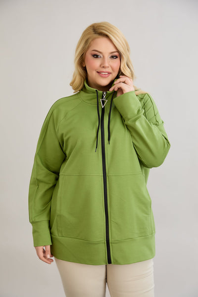 Sweatjacke Daily - Grün