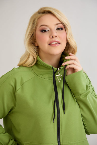 Sweatjacke Daily - Grün