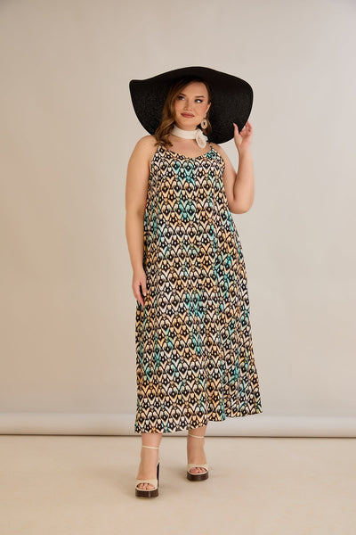Kleid aus Viskose mit Print