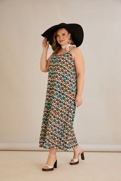 Kleid aus Viskose mit Print
