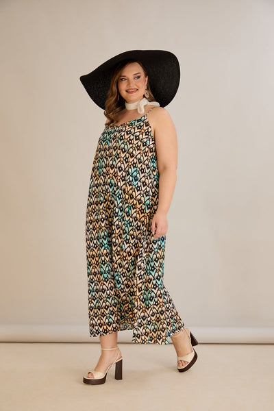 Kleid aus Viskose mit Print