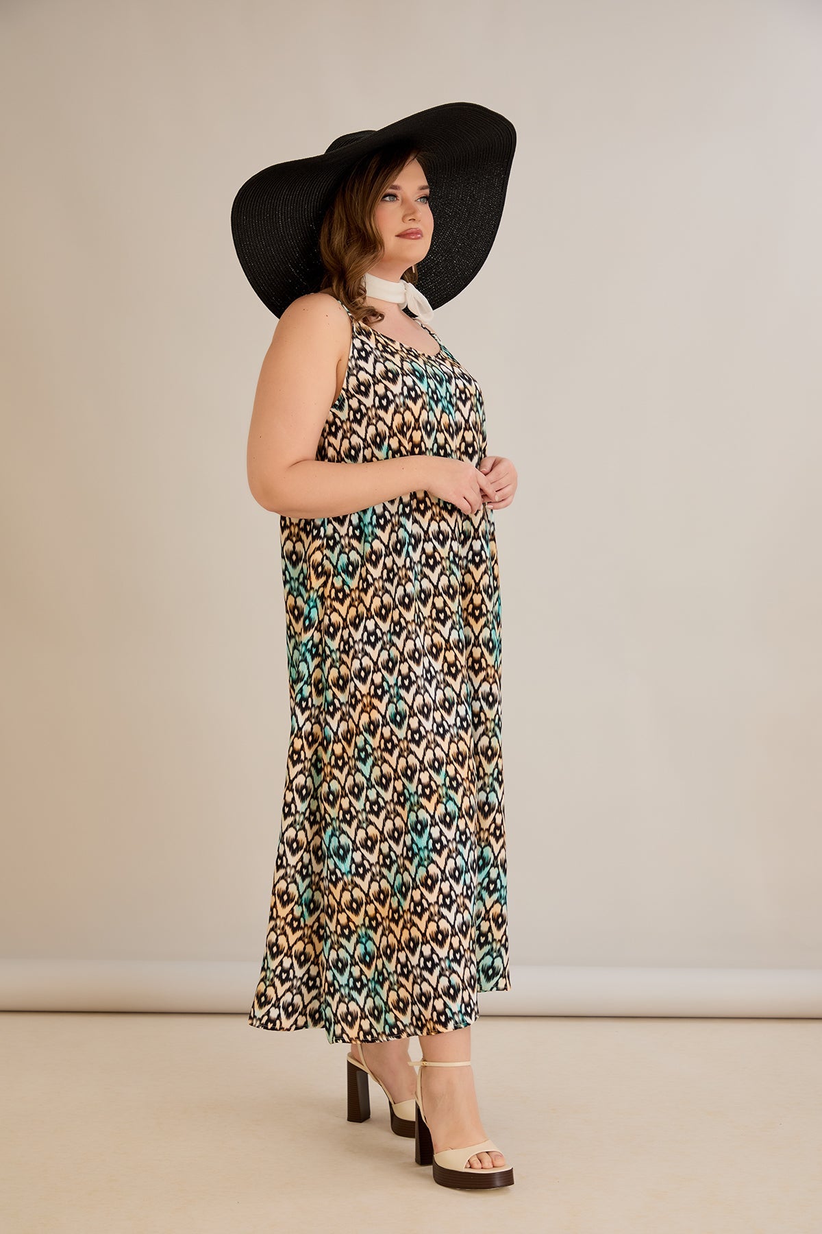 Kleid aus Viskose mit Print