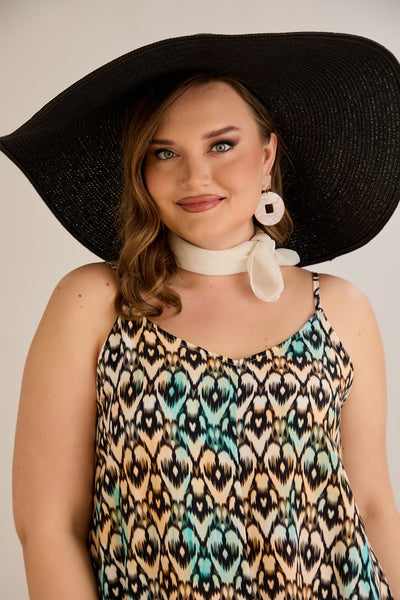 Kleid aus Viskose mit Print