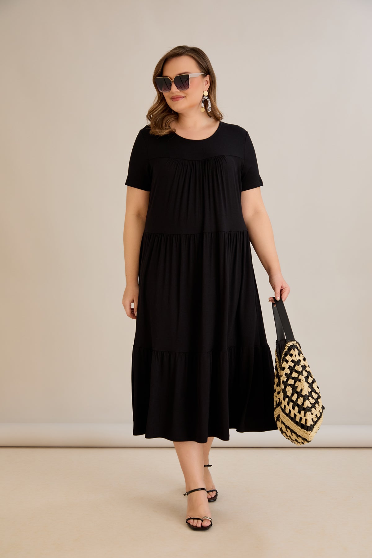 Sommerkleid aus Ecovero-Viskose - Schwarz - 10118