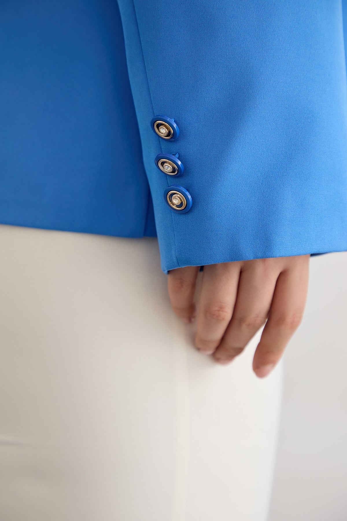 Elegante und moderne Jacke mit Futter - Blau