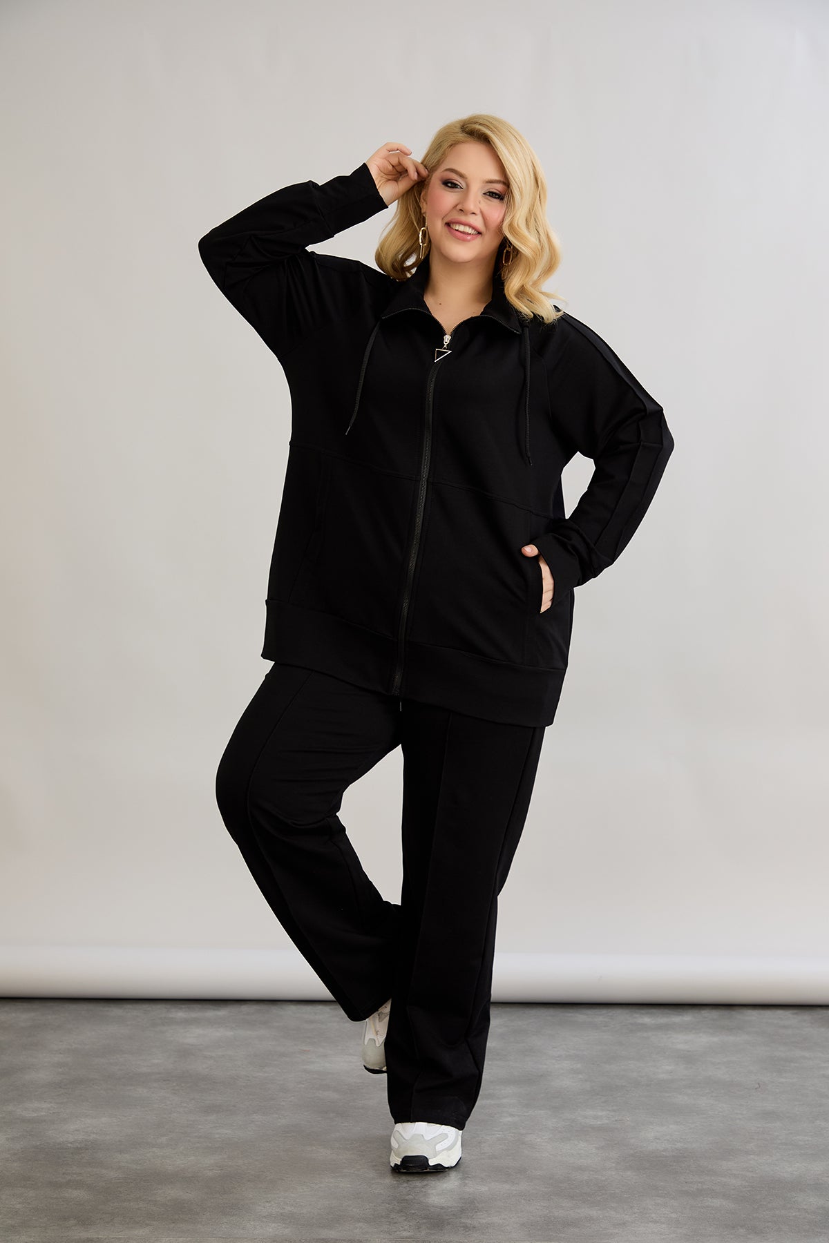 Sweatjacke Daily - Schwarz – Schwarz