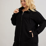 Sweatjacke Daily - Schwarz – Schwarz