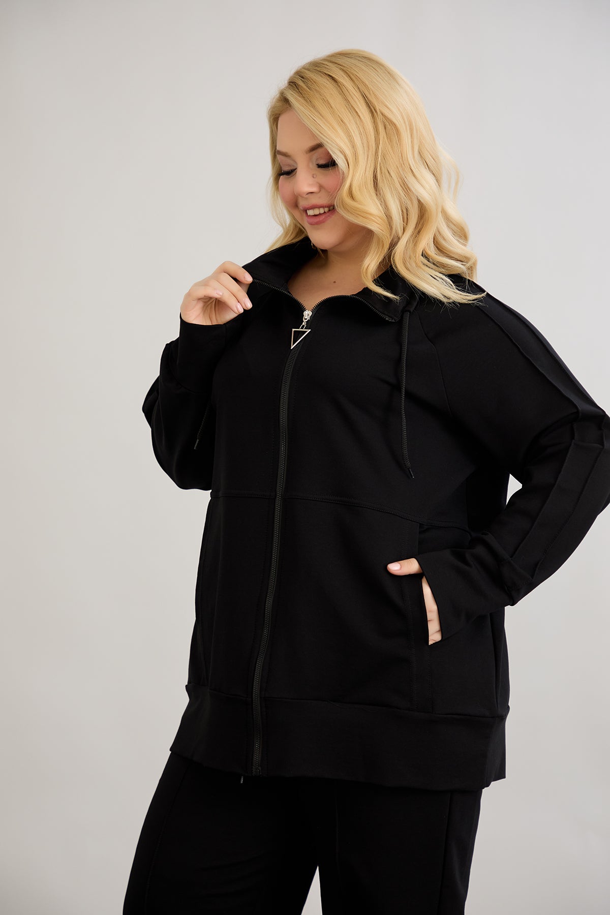 Sweatjacke Daily - Schwarz – Schwarz