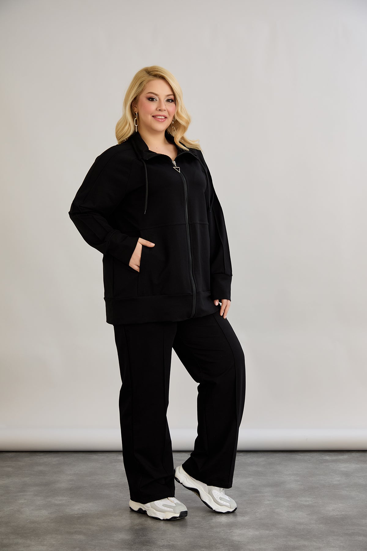 Sweatjacke Daily - Schwarz – Schwarz