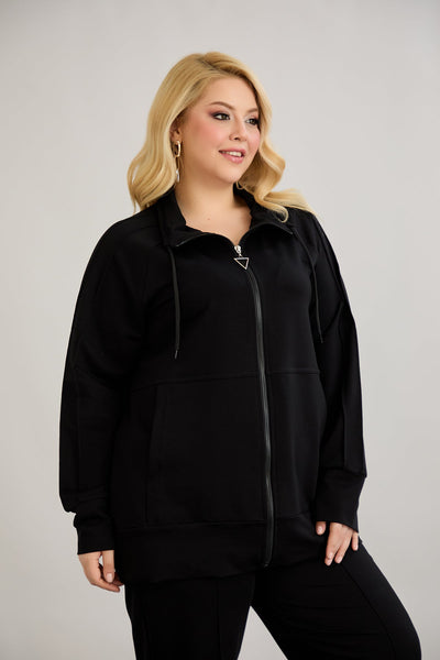 Sweatjacke Daily - Schwarz