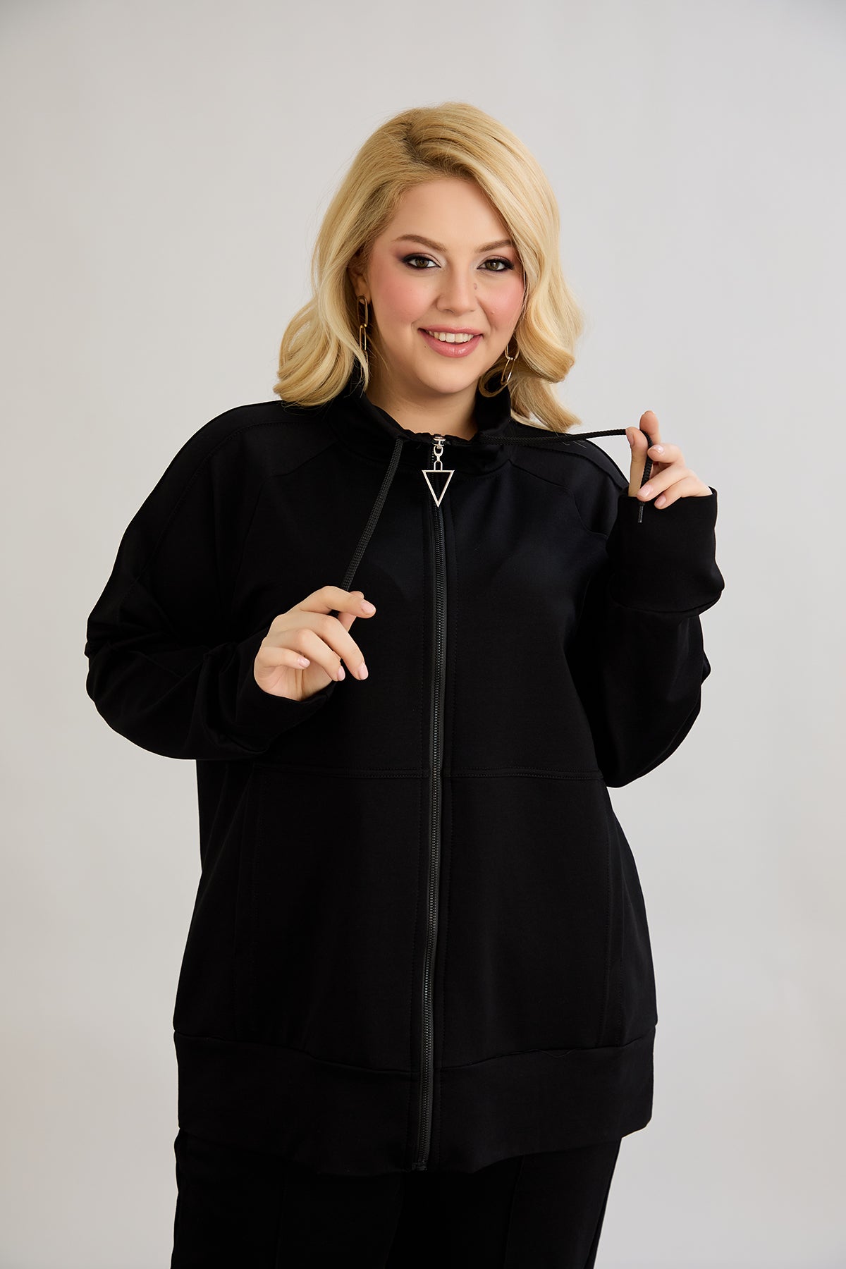 Sweatjacke Daily - Schwarz – Schwarz